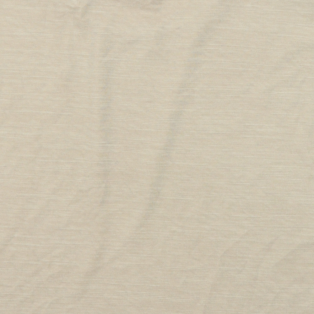 Womens UK Size S Zara Beige Basic T-Shirt