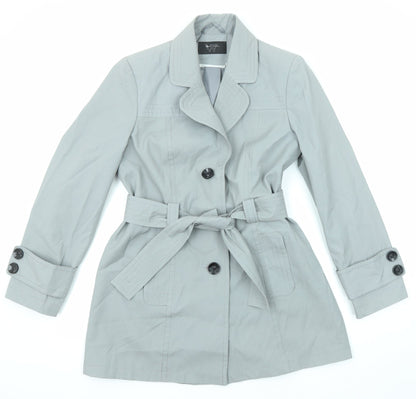 Womens UK Size 12 BHS Grey Pea Coat