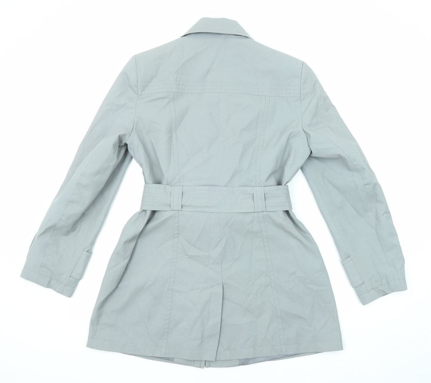 Womens UK Size 12 BHS Grey Pea Coat