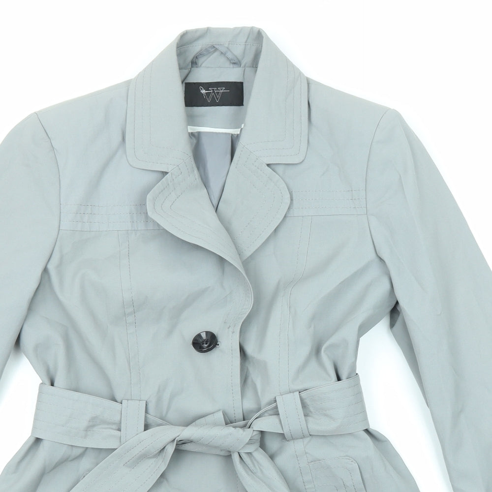 Womens UK Size 12 BHS Grey Pea Coat