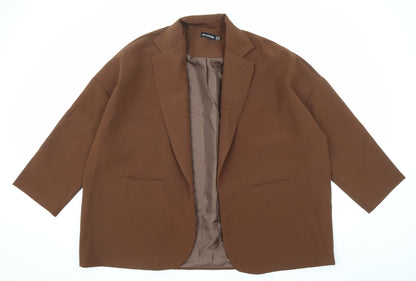 Womens UK Size 10 PRETTYLITTLETHING Brown Jacket