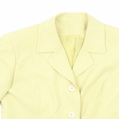 Womens UK Size 12 Anne Brooks Yellow Jacket