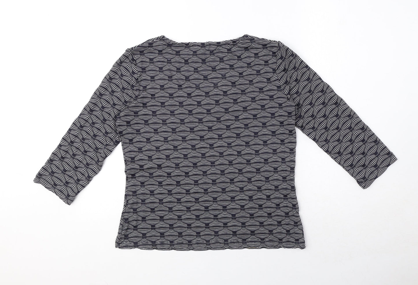 Womens UK Size 12 Per Una Blue Basic T-Shirt