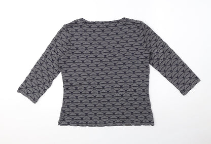 Womens UK Size 12 Per Una Blue Basic T-Shirt