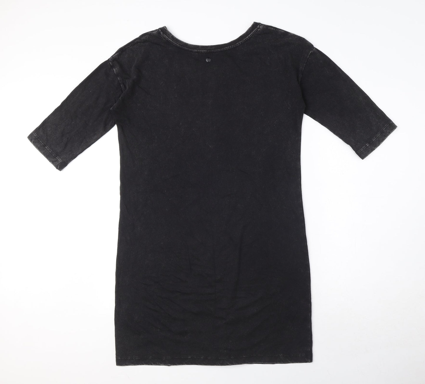 Garcia jeans Womens Black 100% Cotton A-Line Size S Round Neck Pullover
