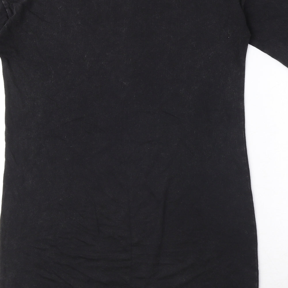 Garcia jeans Womens Black 100% Cotton A-Line Size S Round Neck Pullover