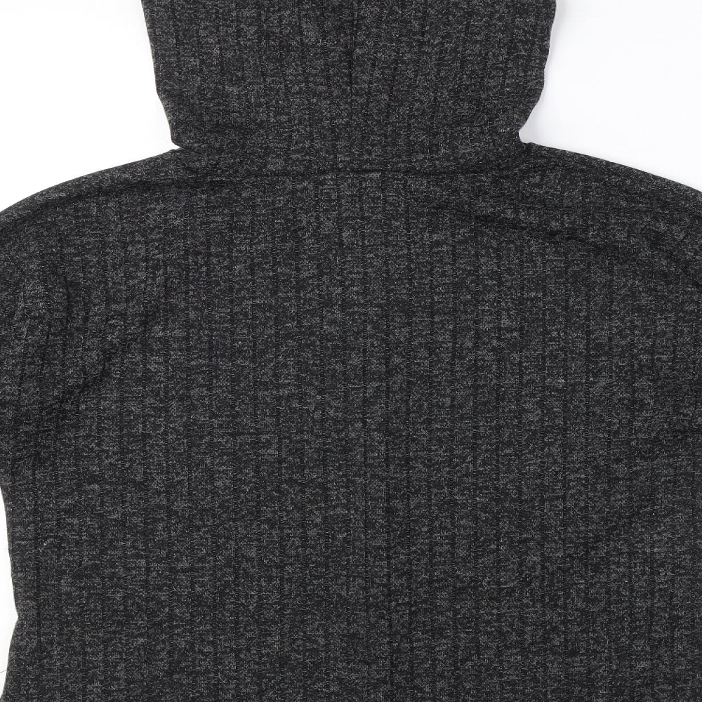 I SAW IT FIRST Womens Grey Polyester Pullover Hoodie Size 10 Pullover