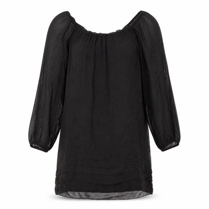 Phase Eight Womens Black Polyester Sheath Size M Boat Neck Pullover