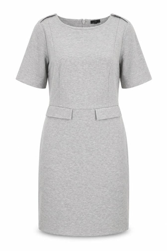 NEXT Womens Grey Polyester Shift Size 12 Round Neck Zip