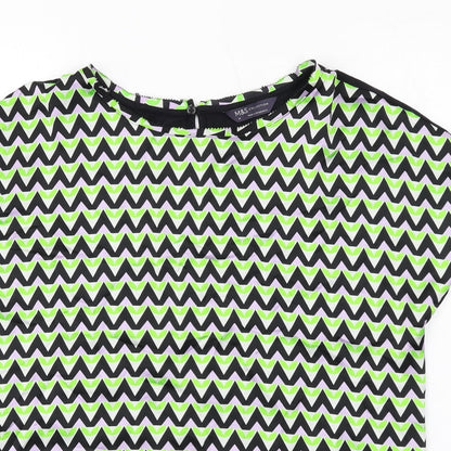 Womens UK Size 10 Marks and Spencer Multicoloured Basic T-Shirt