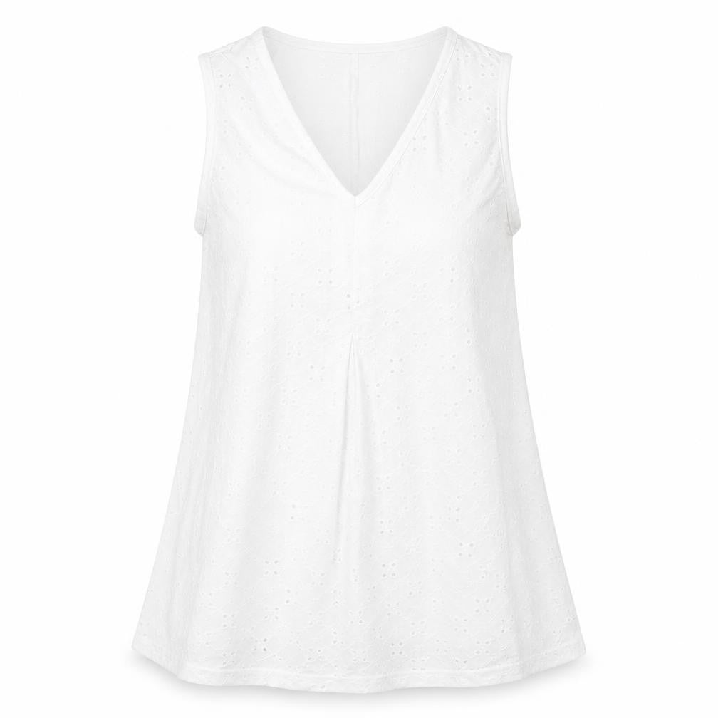 Womens UK Size S Klass White Basic Tank