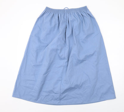 Bonmarché Womens Blue Polyester A-Line Skirt Size 14 Drawstring