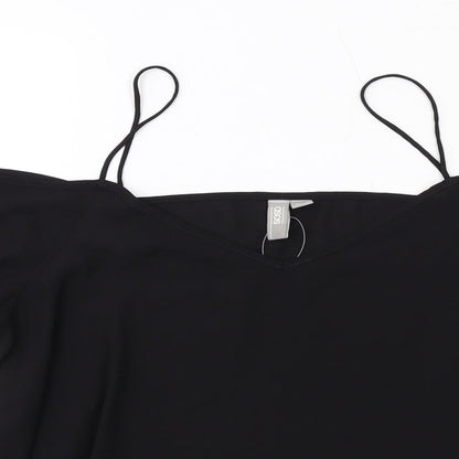 Womens UK Size 12 ASOS Black Basic Blouse