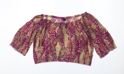 Womens UK Size S H&M Multicoloured Basic Blouse