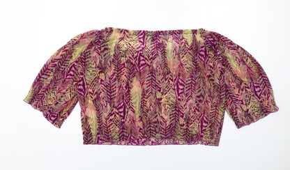 Womens UK Size S H&M Multicoloured Basic Blouse
