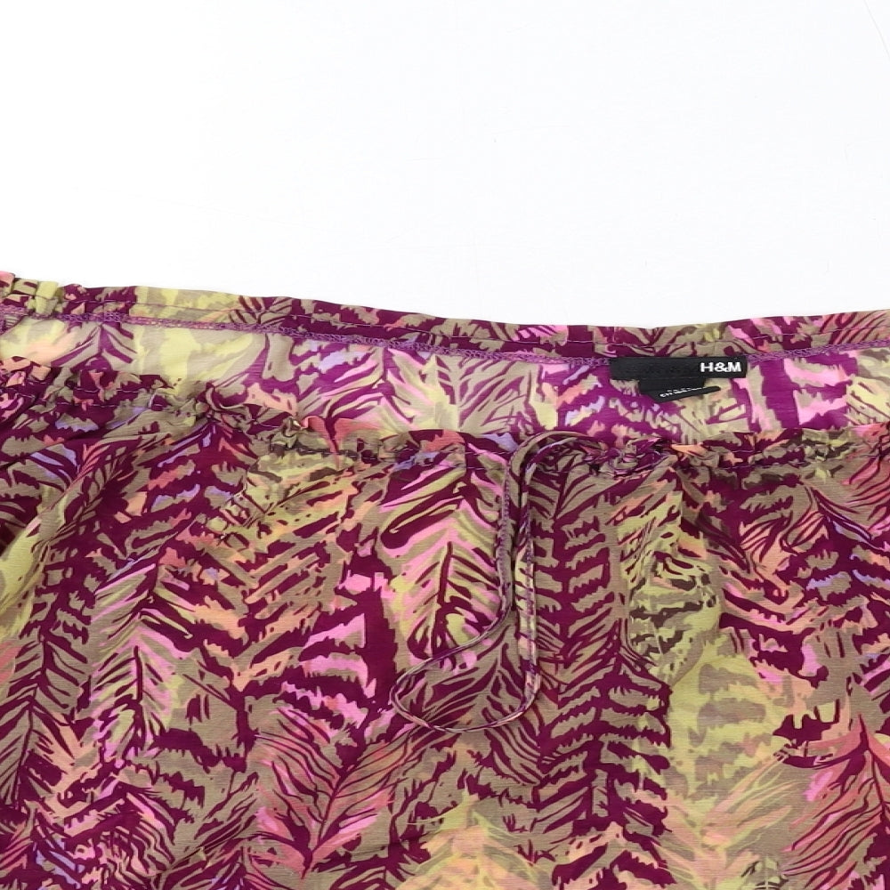 Womens UK Size S H&M Multicoloured Basic Blouse