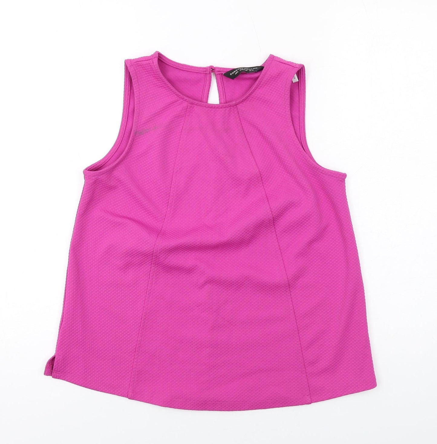 Womens UK Size 10 Dorothy Perkins Purple Basic Tank