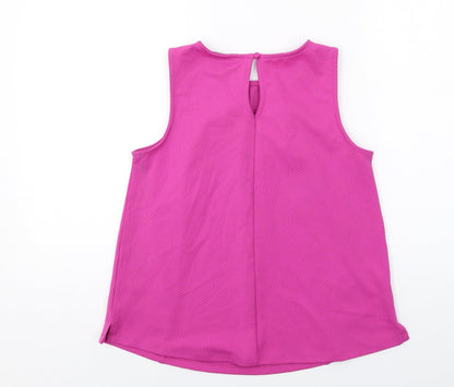 Womens UK Size 10 Dorothy Perkins Purple Basic Tank
