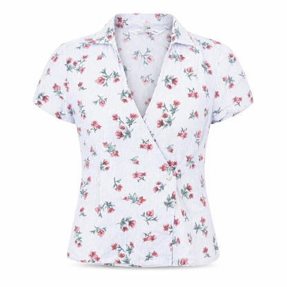Womens UK Size S Zara Blue Wrap Blouse
