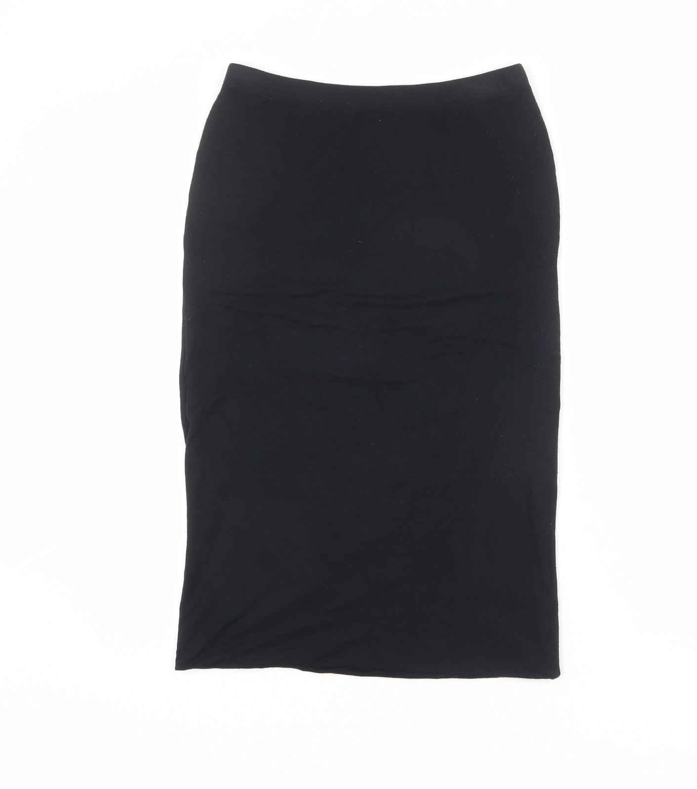 Oasis Womens Black Viscose Straight & Pencil Skirt Size XS