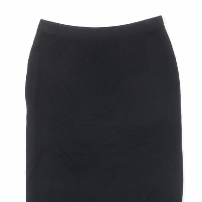 Oasis Womens Black Viscose Straight & Pencil Skirt Size XS
