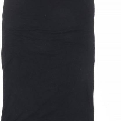 Oasis Womens Black Viscose Straight & Pencil Skirt Size XS
