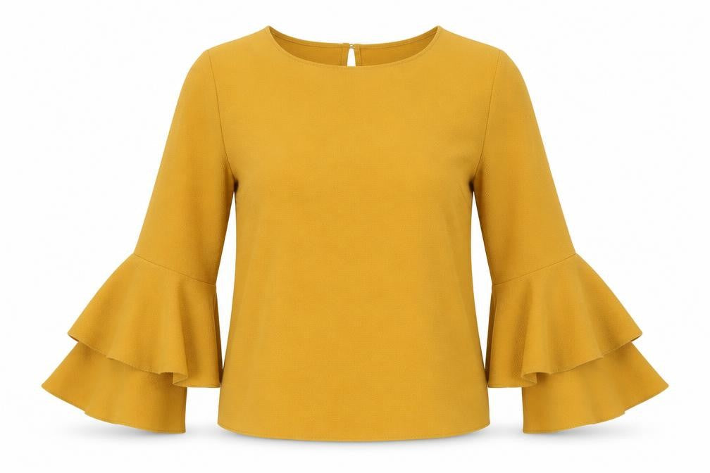 Womens UK Size 8 New Look Orange Basic Blouse