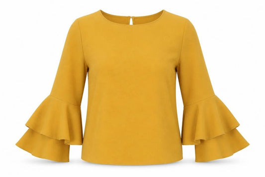 Womens UK Size 8 New Look Orange Basic Blouse
