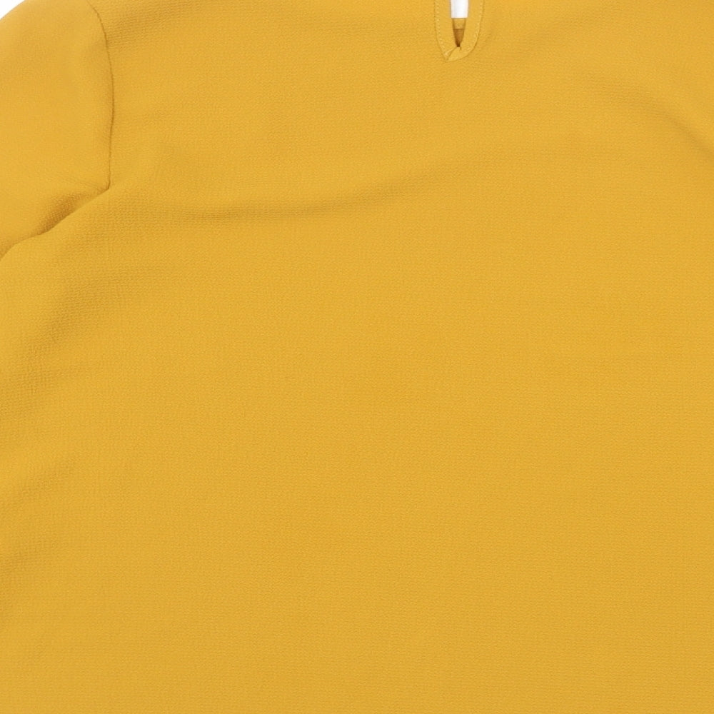Womens UK Size 8 New Look Orange Basic Blouse