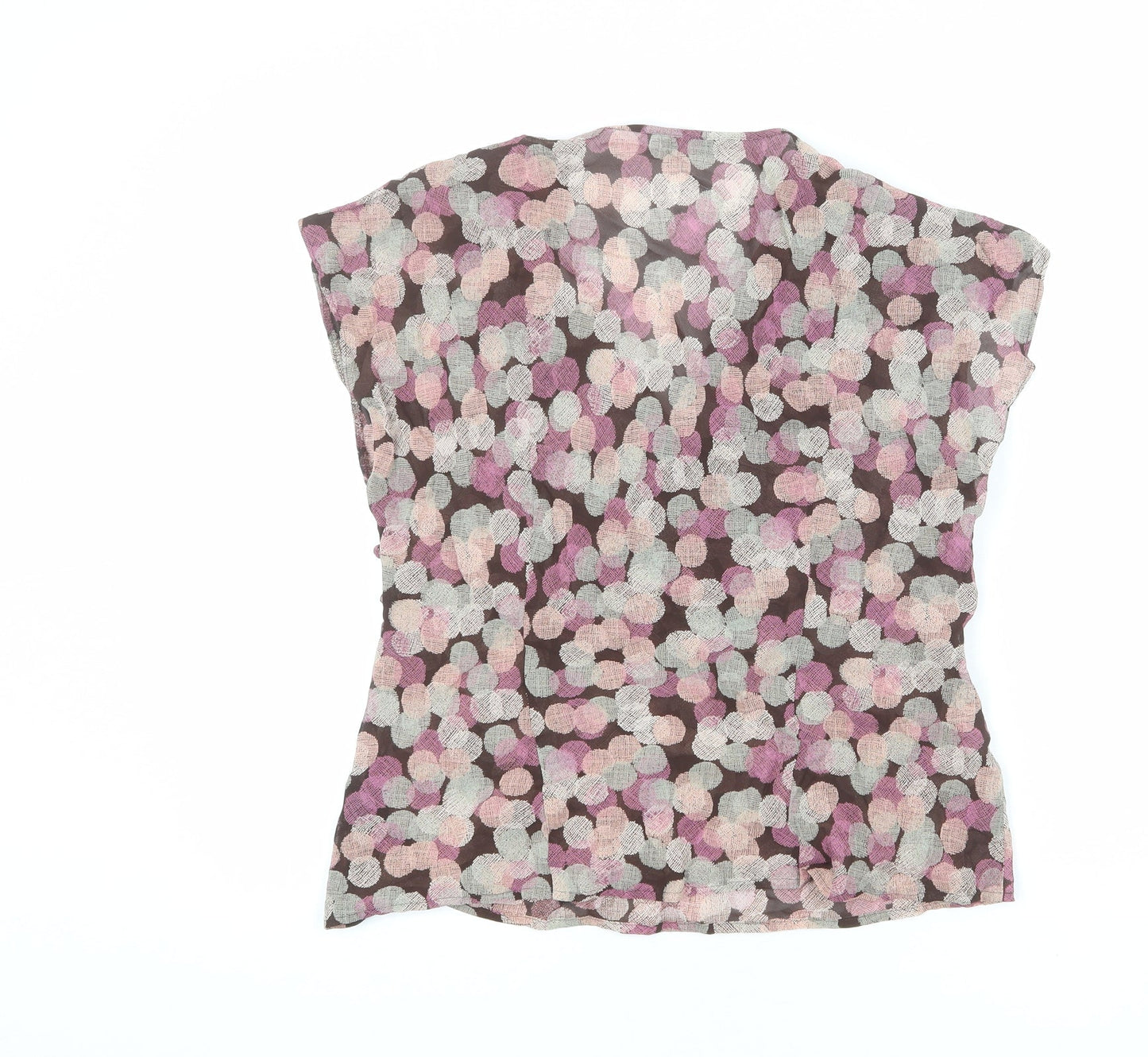 Womens UK Size 12 Marks and Spencer Multicoloured Basic Blouse