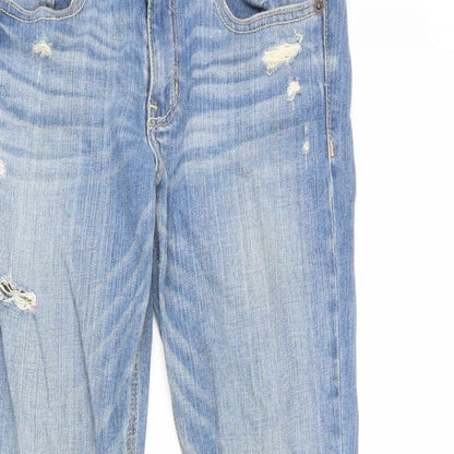 Hollister Womens Blue Cotton Skinny Jeans Size 28 in L31 in Regular Zip