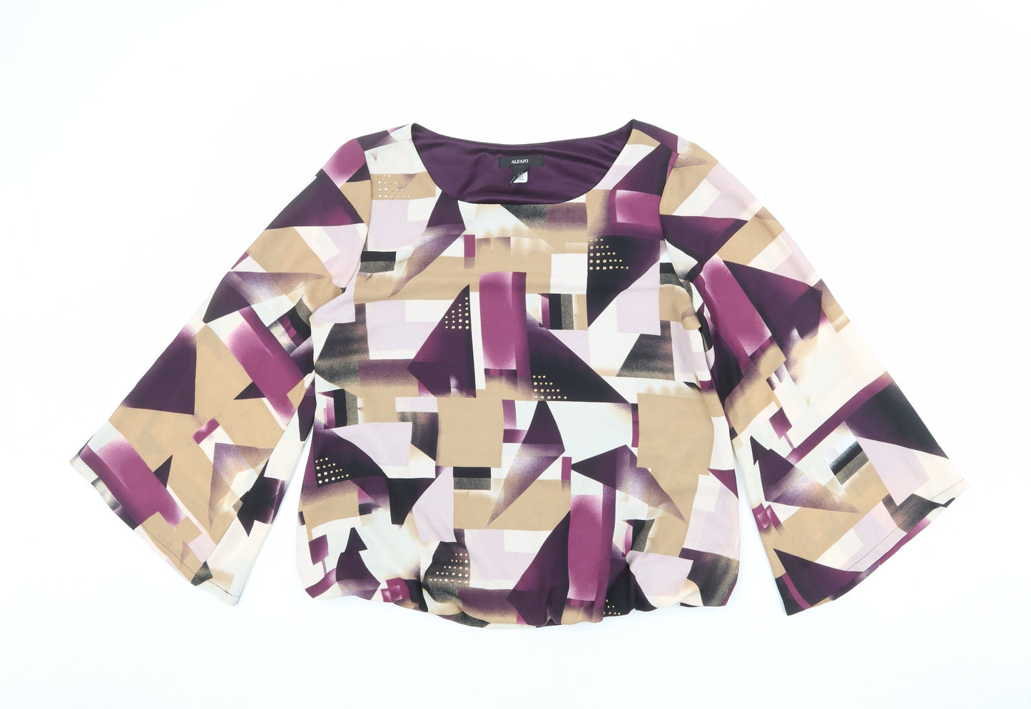 Womens UK Size 6 Alfani Multicoloured Basic Blouse