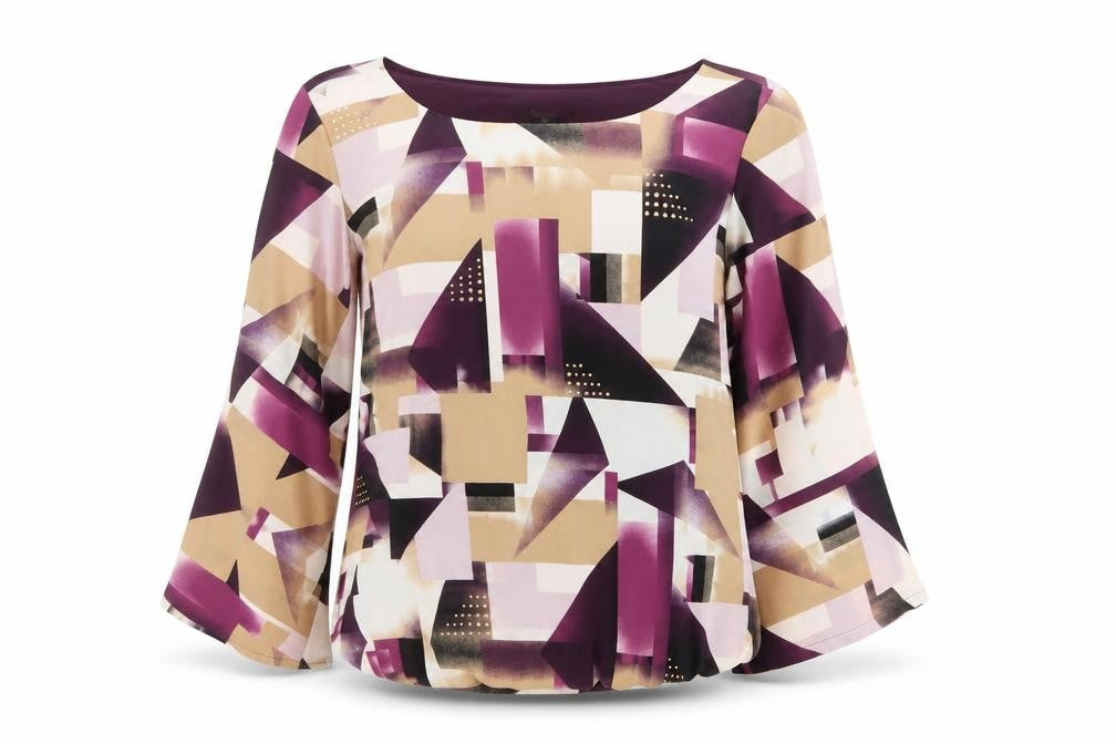 Womens UK Size 6 Alfani Multicoloured Basic Blouse