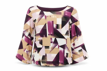 Womens UK Size 6 Alfani Multicoloured Basic Blouse