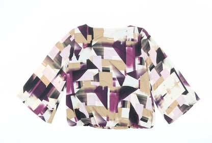 Womens UK Size 6 Alfani Multicoloured Basic Blouse