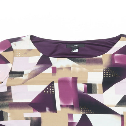 Womens UK Size 6 Alfani Multicoloured Basic Blouse