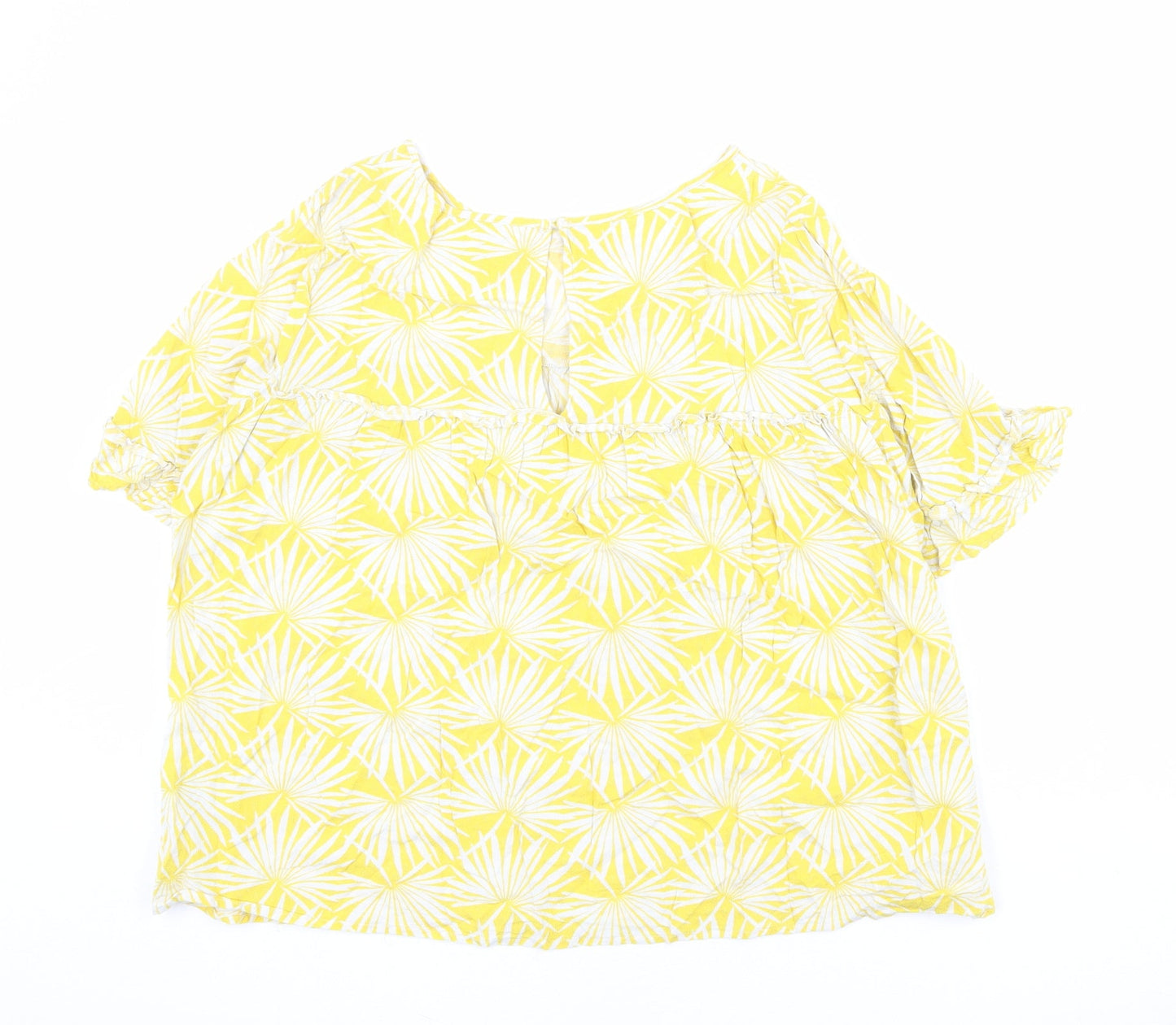 Womens UK Size 10 Marks and Spencer Yellow Basic Blouse