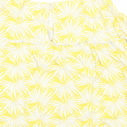 Womens UK Size 10 Marks and Spencer Yellow Basic Blouse