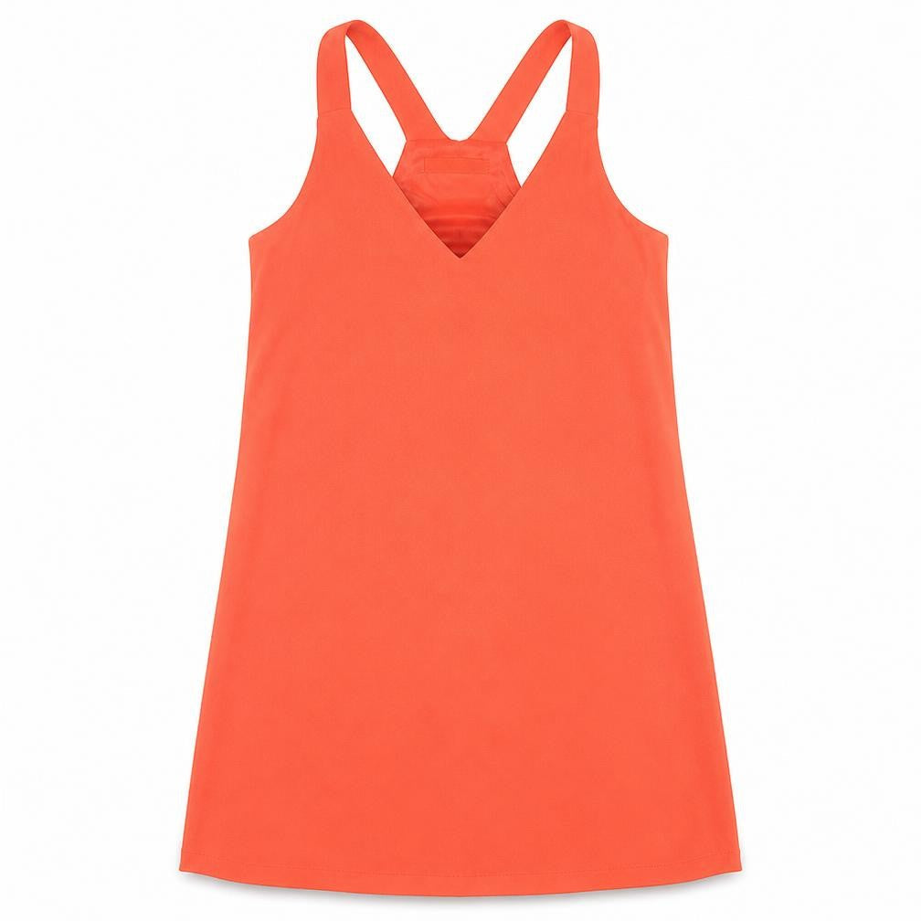 Mango Womens Red Polyester Tank Dress Size M V-Neck Pullover