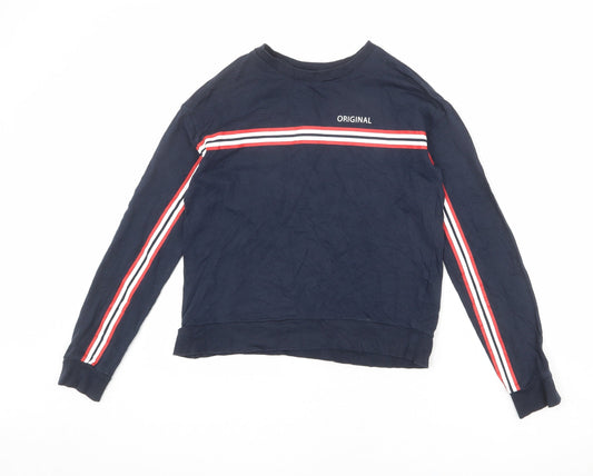 Womens UK Size XS Divided by H&M Blue Pullover Sweatshirt