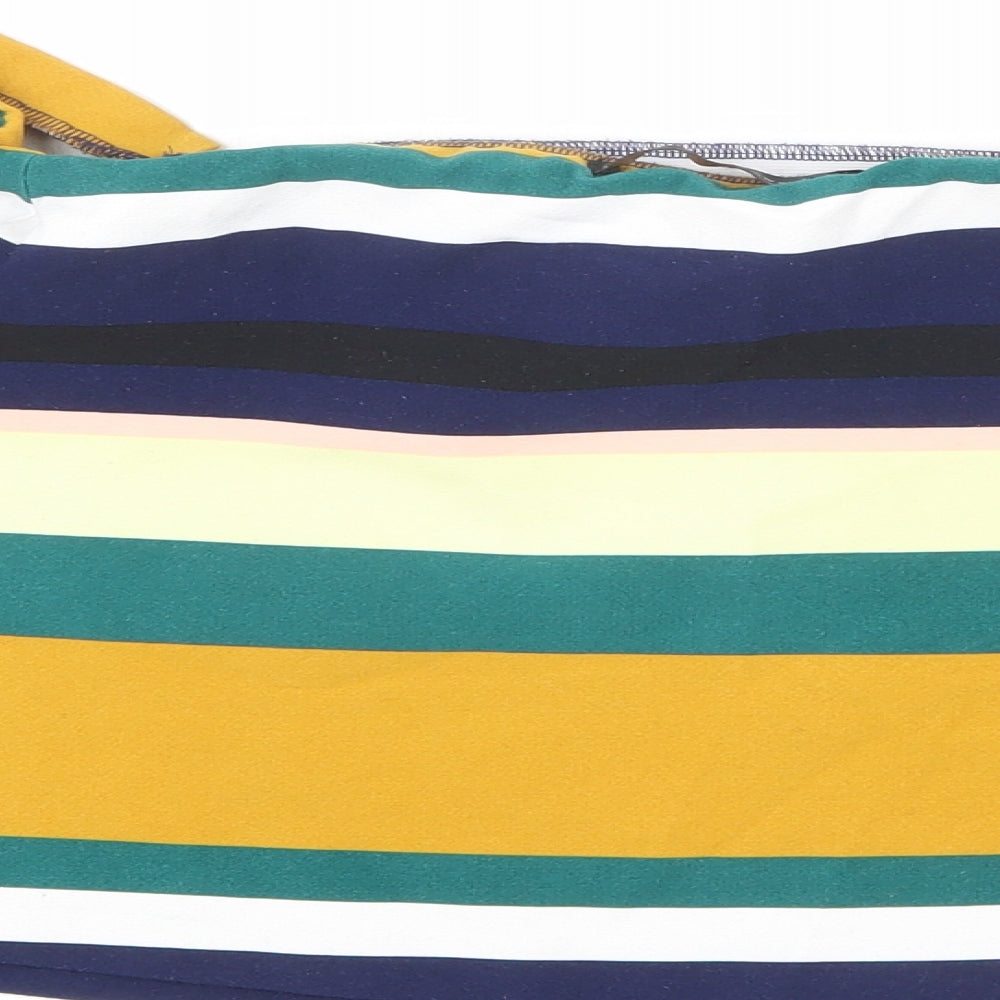 Womens UK Size M Zara Multicoloured Basic Blouse