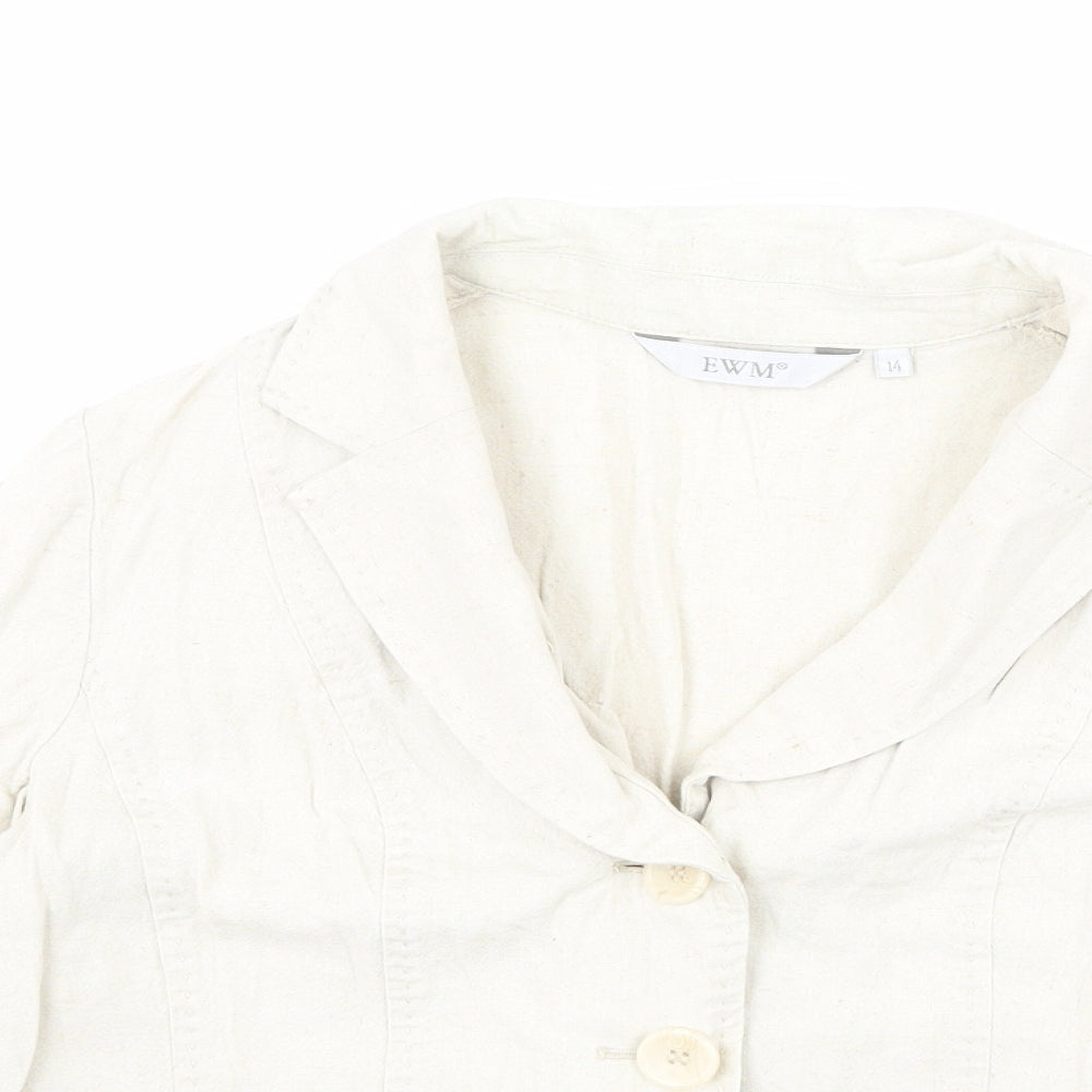 Womens UK Size 14 EWM Beige Jacket