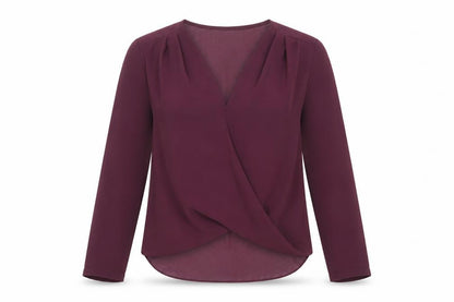 Womens UK Size 10 New Look Red Basic Blouse