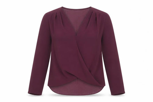 Womens UK Size 10 New Look Red Basic Blouse