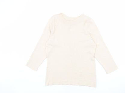 Womens UK Size L Oasis Beige Pullover Jumper
