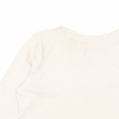 Womens UK Size L Oasis Beige Pullover Jumper