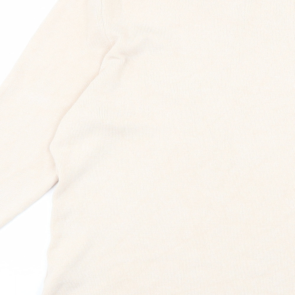 Womens UK Size L Oasis Beige Pullover Jumper