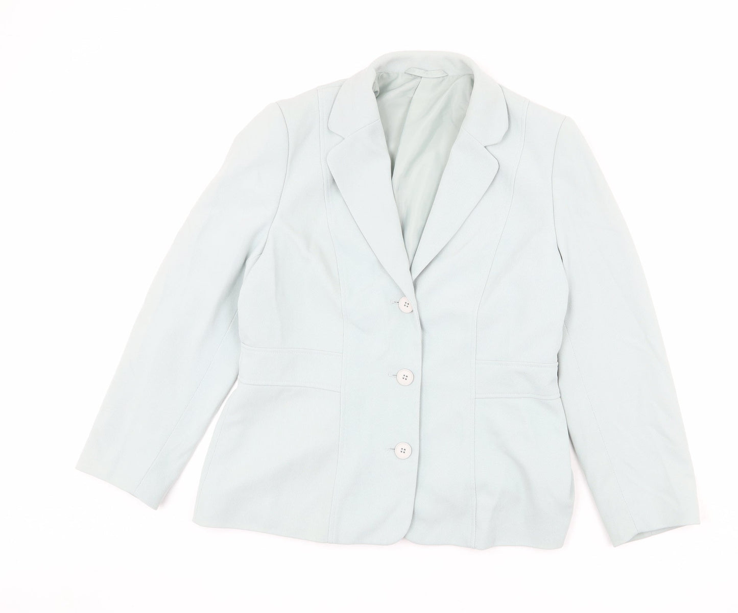 NEXT Womens Blue Polyester Jacket Blazer Size 14