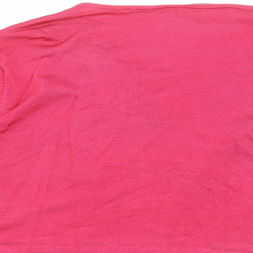 Womens UK Size XL CC Pink Cardigan Jumper