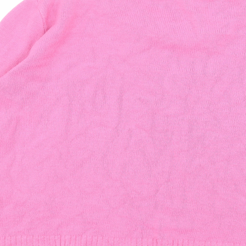 Womens UK Size M Pure & Natural Pink Pullover Jumper